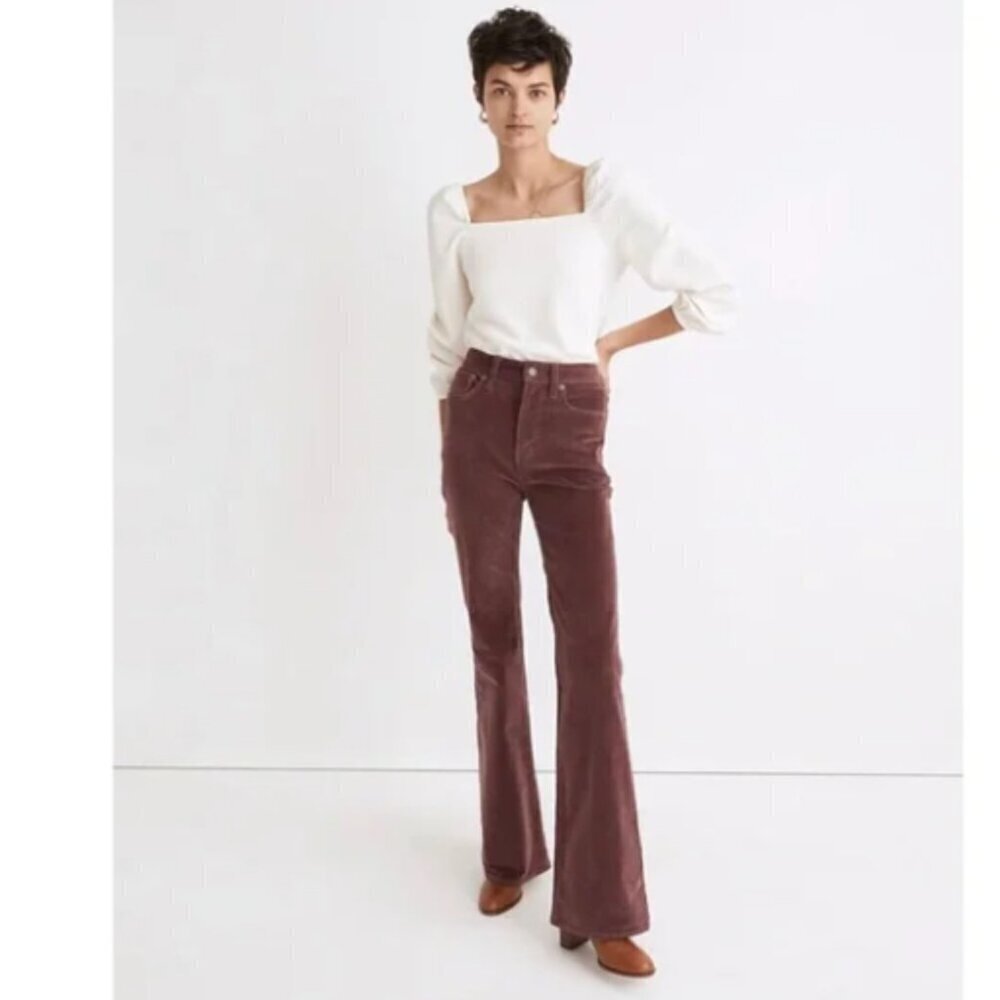 Madewell The Perfect Vintage 70's Western Flare Pant Corduroy High Rise Size 31